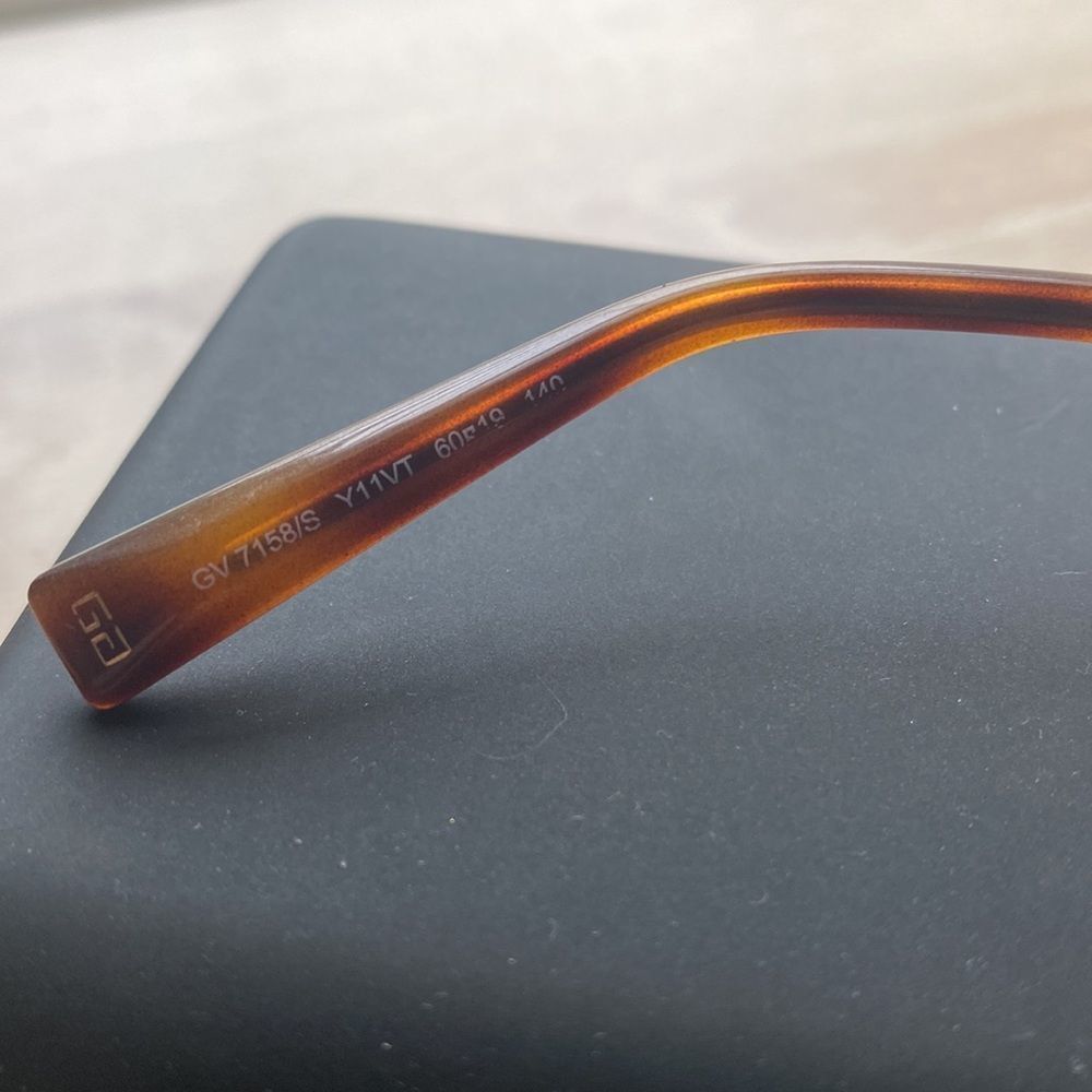 Givenchy Brown Burgundy Geometric Sunglasses - Picture 4 of 10